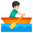 Android Oreo; U+1F6A3 U+1F3FB U+200D U+2642 U+FE0F; Emoji