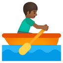 Android Oreo; U+1F6A3 U+1F3FE U+200D U+2642 U+FE0F; Emoji