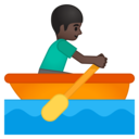 Android Oreo; U+1F6A3 U+1F3FF U+200D U+2642 U+FE0F; Emoji