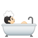 Android Oreo; U+1F6C0 U+1F3FB; Emoji