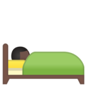 Android Oreo; U+1F6CC U+1F3FF; Emoji