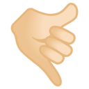 Android Oreo; U+1F919 U+1F3FB; Emoji