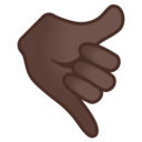 Android Oreo; U+1F919 U+1F3FF; Emoji