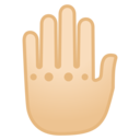 Android Oreo; U+1F91A U+1F3FB; Emoji