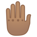 Android Oreo; U+1F91A U+1F3FD; Emoji