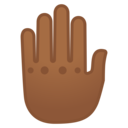 Android Oreo; U+1F91A U+1F3FE; Emoji