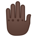 Android Oreo; U+1F91A U+1F3FF; Emoji