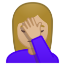 Android Oreo; U+1F926 U+1F3FC; Emoji