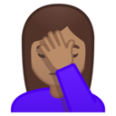 Android Oreo; U+1F926 U+1F3FD; Emoji