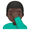Android Oreo; U+1F926 U+1F3FF U+200D U+2642 U+FE0F; Emoji