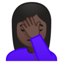 Android Oreo; U+1F926 U+1F3FF; Emoji