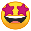 Android Oreo; U+1F929; Visage En Admiration Devant Les Stars Emoji