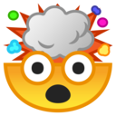 Android Oreo; U+1F92F; Visage Avec Tête Qui Explose Emoji