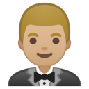 Android Oreo; U+1F935 U+1F3FC; Emoji