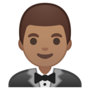 Android Oreo; U+1F935 U+1F3FD; Emoji