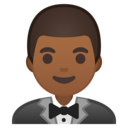 Android Oreo; U+1F935 U+1F3FE; Emoji