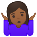 Android Oreo; U+1F937 U+1F3FE U+200D U+2640 U+FE0F; Emoji