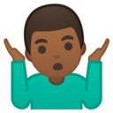 Android Oreo; U+1F937 U+1F3FE U+200D U+2642 U+FE0F; Emoji