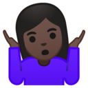 Android Oreo; U+1F937 U+1F3FF U+200D U+2640 U+FE0F; Emoji