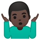 Android Oreo; U+1F937 U+1F3FF U+200D U+2642 U+FE0F; Emoji