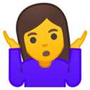 Android Oreo; U+1F937 U+200D U+2640 U+FE0F; Emoji