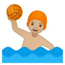 Android Oreo; U+1F93D U+1F3FC; Emoji