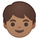Android Oreo; U+1F9D2 U+1F3FD; Enfant: Peau 3 Emoji
