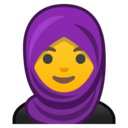 Android Oreo; U+1F9D5; Femme Avec Foulard Emoji