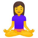 Android Oreo; U+1F9D8; Personne En Position Du Lotus Emoji