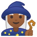 Android Oreo; U+1F9D9 U+1F3FE; Magicien(ne): Peau 4 Emoji