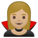 Android Oreo; U+1F9DB U+1F3FC; Personne Vampire: Peau 2 Emoji