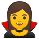 Android Oreo; U+1F9DB U+200D U+2640 U+FE0F; Femme Vampire Emoji