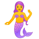 Android Oreo; U+1F9DC U+200D U+2640 U+FE0F; Sirène Emoji