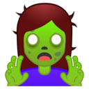 Android Oreo; U+1F9DF U+200D U+2640 U+FE0F; Femme Zombie Emoji