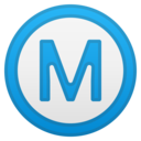 Android Oreo; U+24C2 U+FE0F; Emoji