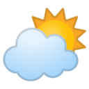 Android Oreo; U+26C5; Emoji