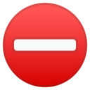 Android Oreo; U+26D4; Emoji