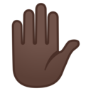 Android Oreo; U+270B U+1F3FF; Emoji