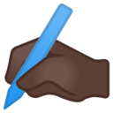 Android Oreo; U+270D U+1F3FF; Emoji