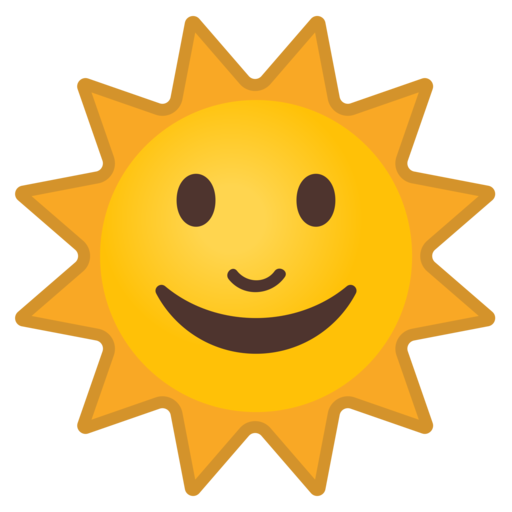 Image result for sun emoji