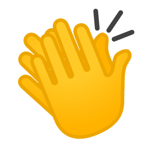 👏 klatschende Hände-Emoji | Applaus-Emoji