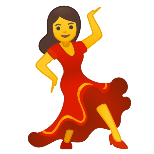 Emoji Salsa Dancer Red Dress Girl Blonde Charm pendant necklace txt geek
