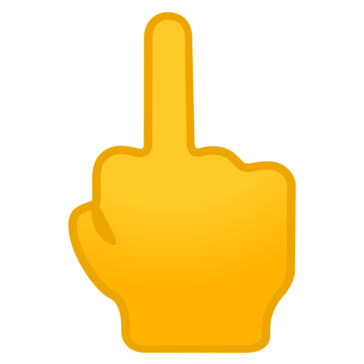 Emoji Schlüsselanhänger middle finger / Mittelfinger
