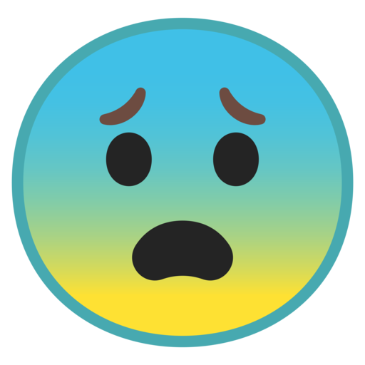 😨 Rosto Amedrontado Emoji