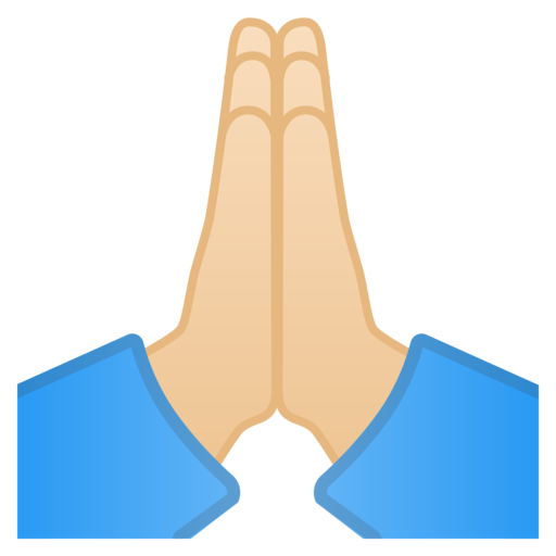 🙏🏻 Manos En Oración: Tono De Piel Claro Emoji