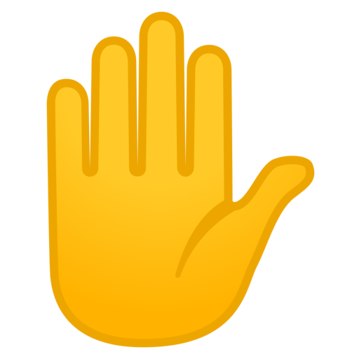 Mão Levantada Emoji