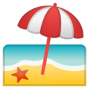 Android Pie; U+1F3D6 U+FE0F; Emoji