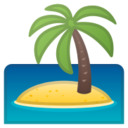 Android Pie; U+1F3DD U+FE0F; Emoji