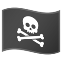 Android Pie; U+1F3F4 U+200D U+2620 U+FE0F; Emoji