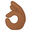 Android Pie; U+1F44C U+1F3FE; Emoji